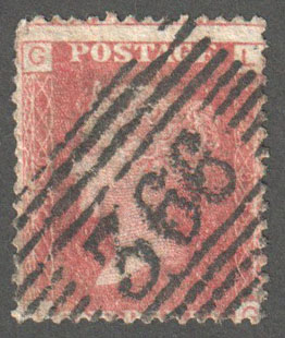 Great Britain Scott 33 Used Plate 96 - LG - Click Image to Close